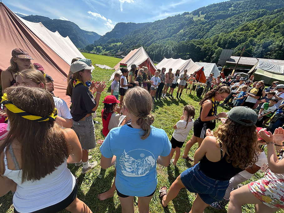 Pfadi Eschenbach im Corps-Lager im Muotathal